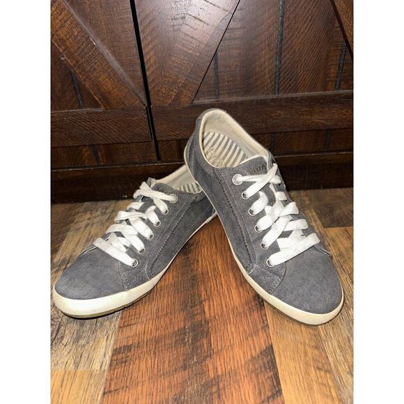 Taos Women's Star Charcoal Wash Canvas Fashion Sneakers STA-12844  Size 8 - Picture 1 of 14